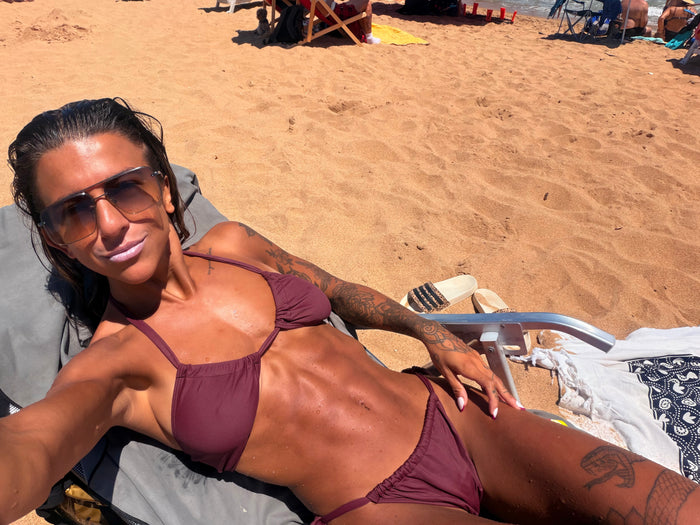 Gianna en la playa